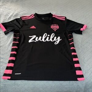 Men’s Seattle Sounders FC Alternate Black and Pink Soccer Jersey- Size M